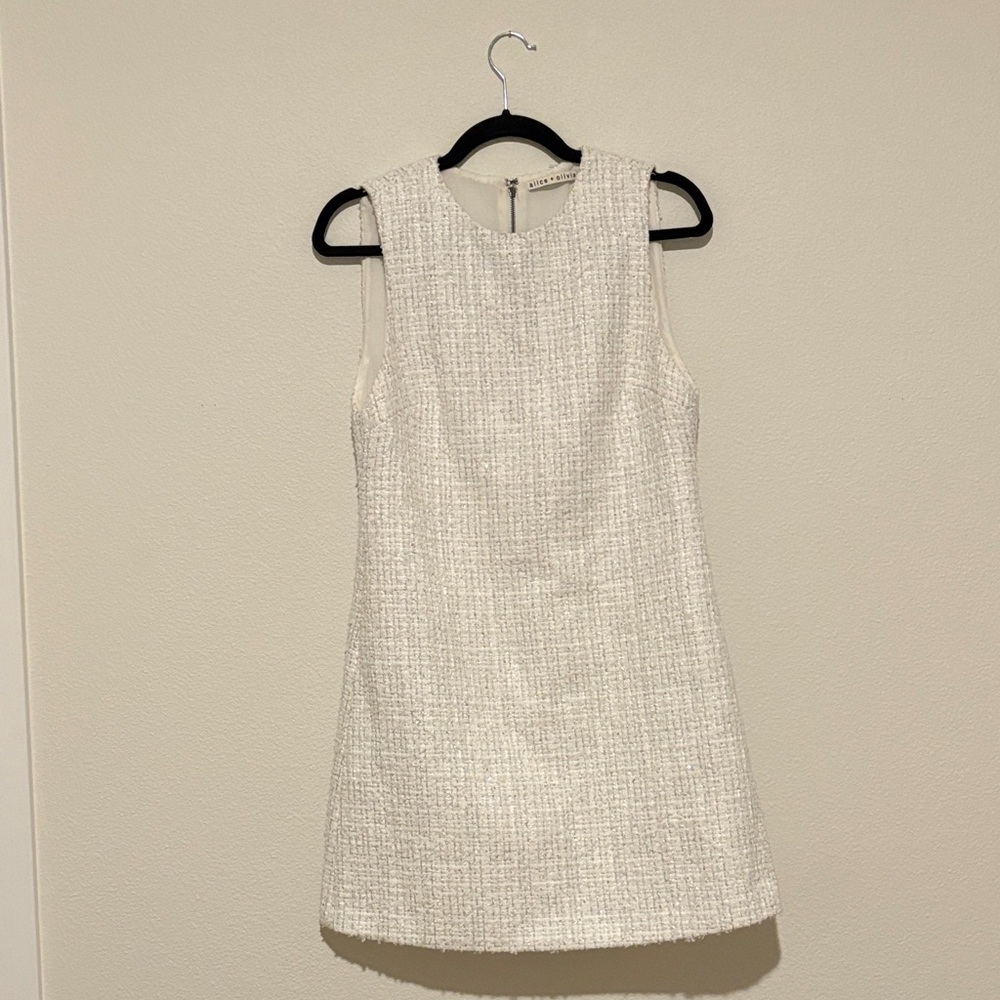 Alice + Olivia Tweed Mini Dress